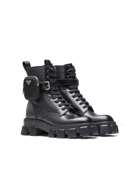 botas prada precio|prada nylon combat boots.